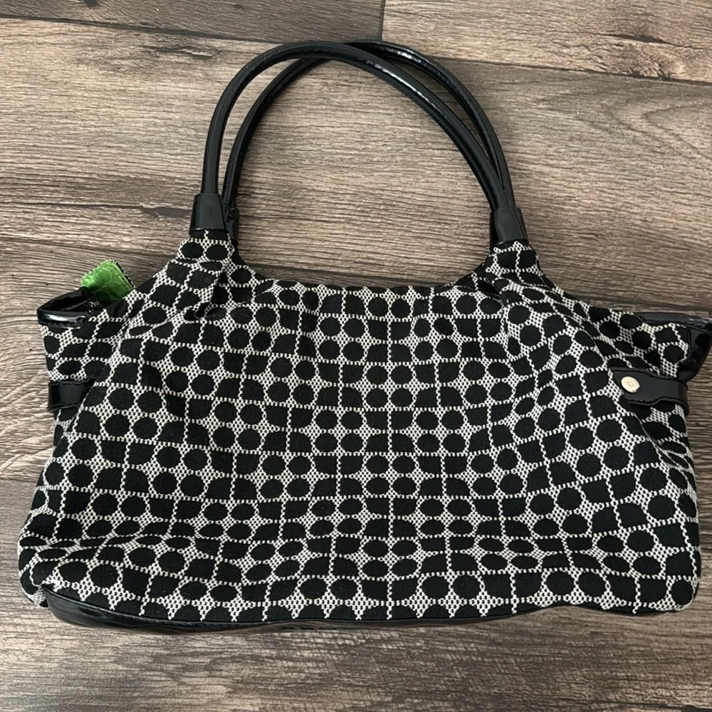 kate spade Black and White Patterned Tote